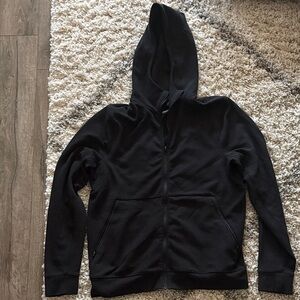 Lululemon Athletica Black Shift Stitch Zip Up Hoodie